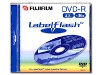 Optical Media FUJIFILM DVD-R(16x) 4.7GB 5pk LabelFlash