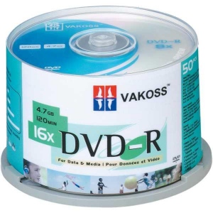 VAKOSS DVD-R, 16x, 50 arte, cake