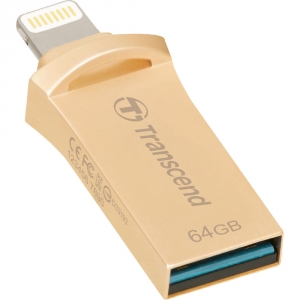 Memorie USB Transcend 64GB for iOS device, JetDrive Go 500, Gold