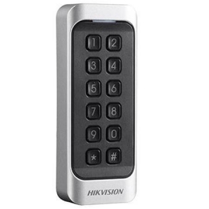 Card Reader With Keypad Hikvision EM 125KHZ Black-Silver