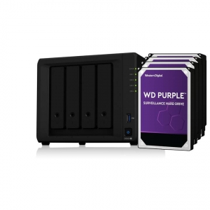 Pachet NAS Synology DiskStation DS920+ HDD Western Digital Purple 16TB (2 x 8TB)