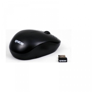 Mouse Wireless Spacer 2.4GHz, 3D, 1000dpi,  Negru