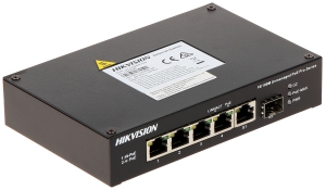 Switch Hikvision DS-3T0306HP-E/HS 4 Ports Unmanaged 10/100/1000 Mbps