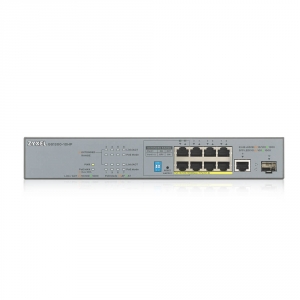 Switch Zyxel GS1300-10HP pt CCTV | 10 x 10/100/1000 Mbps Mbit/s | 2 x 10/100/1000 SFP | 8 x POE| Unmanaged | PoE