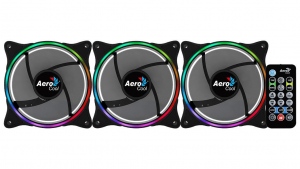 Set 3 ventilatoare Aerocool Eclipse Pro 120mm iluminare aRGB