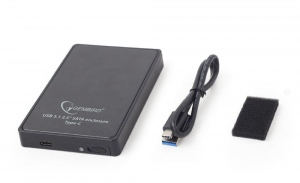 HDD/SSD enclosure Gembird for 2.5-- SATA - USB 3.1, Black