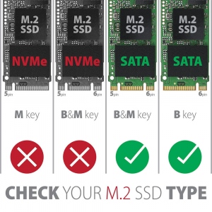 EEM2-SA Rack Extern - M.2 SSD