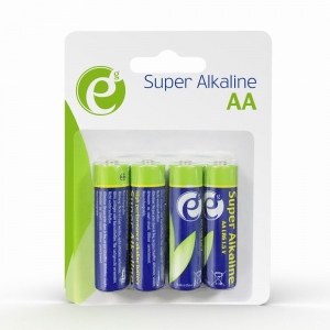 Energenie Alkaline LR6 AA batteries, 4-pack, blister