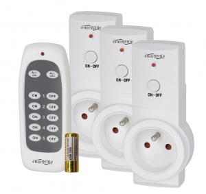 Energenie Smart switching wireless socket set, 3 channel, French sockets, 16A