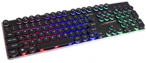 Tastatura Cu Fir ESPERANZA EK133 NEW ORLEANS  Multimedia USB. Iluminata, Led Multicolor, Neagra