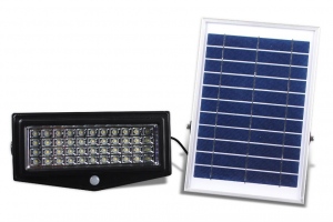 PowerNeed Sunen lampa de perete solar cu senzor de mișcare IP65