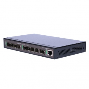 EXTRALINK HERMES 8x SFP port GbE Unmanaged Switch, 1x GbE combo (RJ45/SFP) ports
