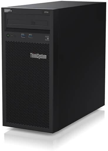 Server Tower Lenovo Thinksystem ST50 Intel Xeon  E-2224G 8GB UDIMM 2 x 1TB HDD SATA RAID 4 Power Supply: 250W Bronze