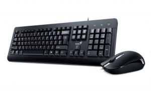 KIT Tastatura + Mouse Cu fir GENIUS KM-160 BLACK USB