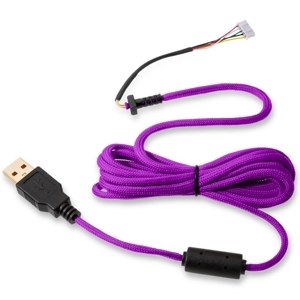 Cablu USB pentru mouse Glorious PC Gaming Race Ascended Cable V2 - Purple Reign