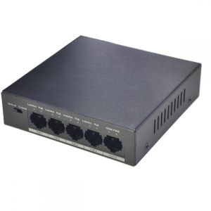 Switch POE Dahua PFS3005-4P-58; 4 x10/100M Base-T (PoE power supply) 1 x10/100M Base-T