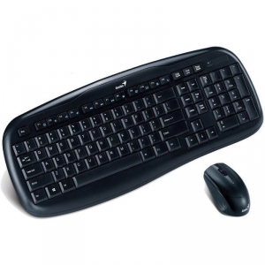 Kit Tastatura + Mouse Wireless GENIUS KIT USB, Negru