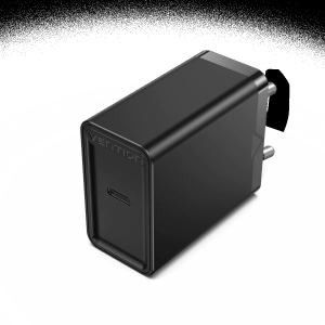 ALIMENTATOR SmartPhone la 220V Vention 1-port USB-C Wall Charger(20W) EU-Plug Black, 