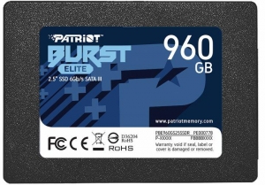 SSD Patriot Burst Elite 960 GB 2.5 Inch SATA 3 3D QLC Nand R/W: 450/320 MB/s