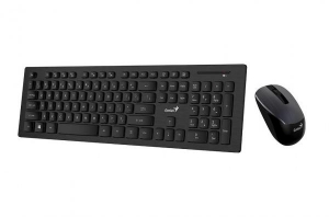 Kit Tastatura + Mouse Wireless GENIUS SLIMSTAR 8006 , Negru
