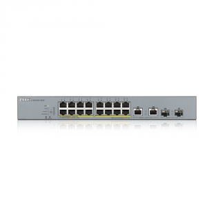 Switch ZyXEL GS1350-18HP, 18 Port managed CCTV PoE switch, long range, 250W