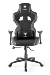 Gembird Gaming chair -HORNET-, black with red thread