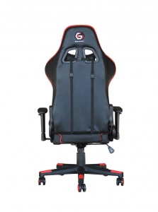 Gembird Gaming chair -SCORPION-, black/red, skin