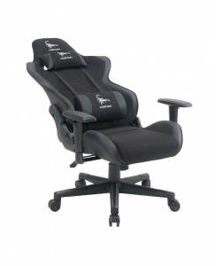 Gembird Gaming chair -SCORPION-05-, black, mesh, red stitch