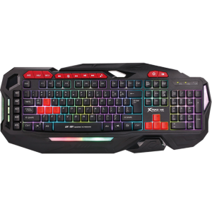 Tastatura Cu Fir XTRIKE ME Gaming GK-901, Iluminata, Led Multicolor, Black