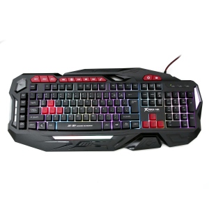 Tastatura Cu Fir XTRIKE ME Gaming GK-901, Iluminata, Led Multicolor, Black