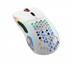 Mouse Gaming Glorious Model D, Wireless, (Matte White)