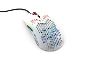Mouse Cu Fir Glorious PC Model O Minus Gaming, Matte White