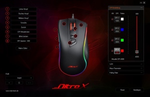 Mouse gaming NitroX GT-300+ negru iluminare RGB