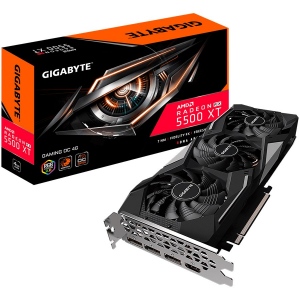GIGABYTE Video Card AMD Radeon RX 5500 XT GAMING OC GDDR6 4GB/128bit, 1737MHz/14000MHz, PCI-E 4.0 x16, 3xDP, HDMI, WINDFORCE 3X Cooler (Double Slot) RGB Fusion, Protection Back Plate, Retail