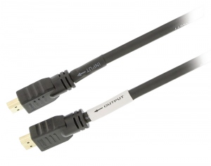 Cablu HDMI tata-tata activ, High Speed, cu Ethernet, lungime 25 m, negru