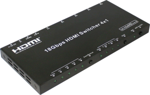 Switch HDMI 2.0 4K 4:4:4 16gps, UHD  ->  4x1 EVOCONNECT HDS-B41A, ARC