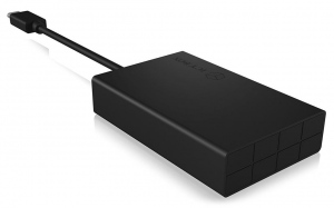 Card Reader IcyBox External multi USB 3.0 Type-C, CF, SD, Black