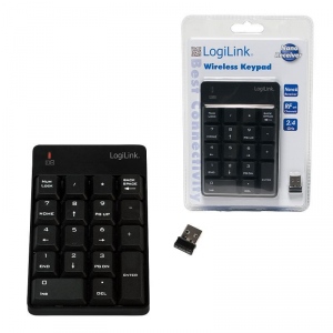 Tastatura Wireless Numerica Logilink ID0120 USB Negru