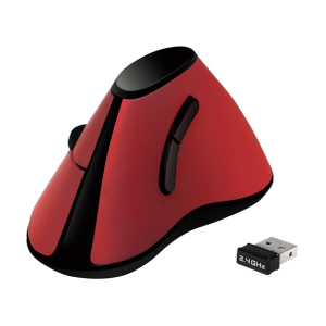 Mouse Wireless Logilink  Ergonomic Vertical. Red
