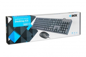 Kit Tastatura + Mouse Cu Fir iBOX, Black