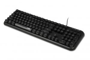 Tastatura Cu Fir iBOX Pulsar, iluminata, Neagra