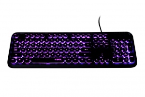 Tastatura Cu Fir iBOX Pulsar, iluminata, Neagra