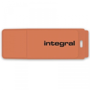 Memorie USB Integral 64GB NEON orange USB 2.0 with removable cap