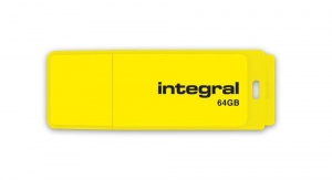 Memorie USB Integral 64GB NEON Yellow