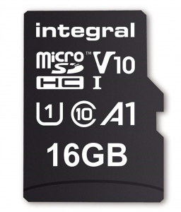 Card De Memorie Integral 16GB Class 10 + Adaptor Black