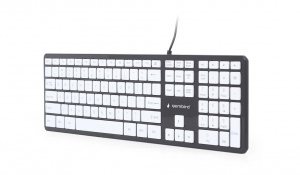 Tastatura Cu Fir Gembird Multimedia, USB Negru-Alb