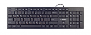 Tastatura Cu Fir Gembird Multimedia Chocolate USB, RU Layout, Black