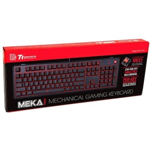 Tastatura Tt eSPORTS Meka Pro neagra, switch-uri rosii