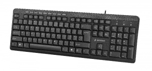 Tastatura Cu Fir Gembird Compact multimedia KB-UM-106, USB, RU layout, Neagra