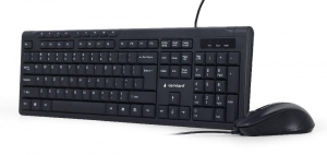 Tastatura Cu Fir Gembird, USB, RU layout, Black